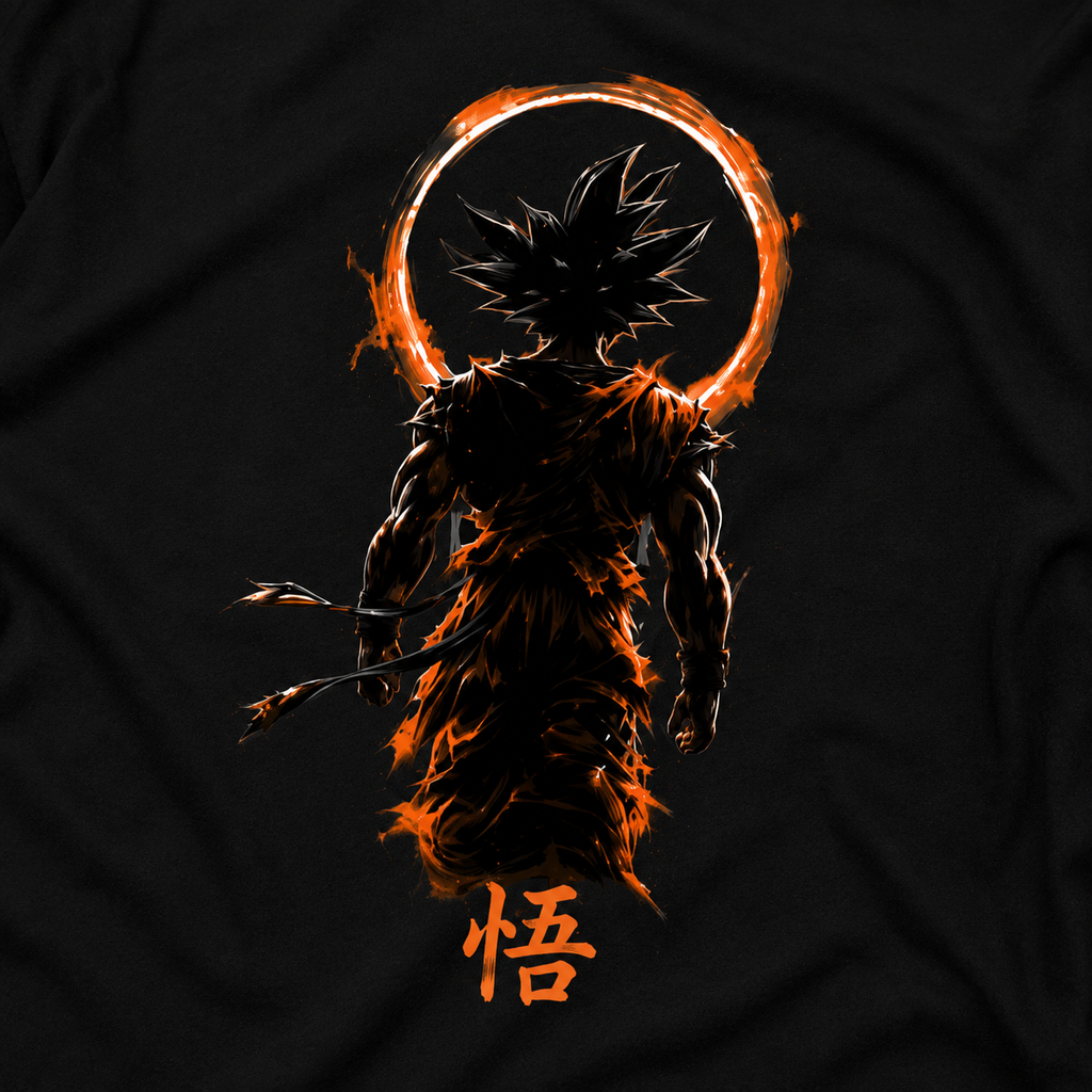 Goku Anime T shirt Black