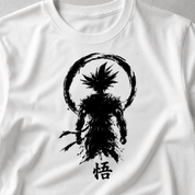 Goku Anime T Shirt Black & white