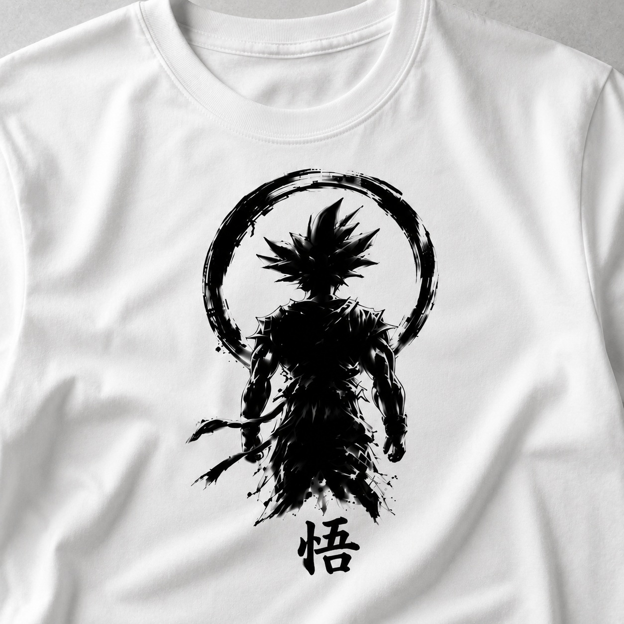 Goku Anime T Shirt Black & white