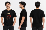 Samurai Cat T-Shirt Black
