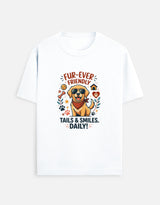 Fur Ever Friendly T-Shirt White