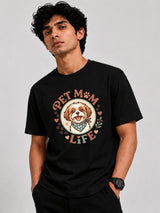 Pet Mom Life T-Shirt Black and White