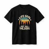 Life Goal Pet All The Dogs T-Shirt Black