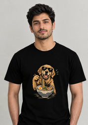Dog Noodles  T-Shirt Black