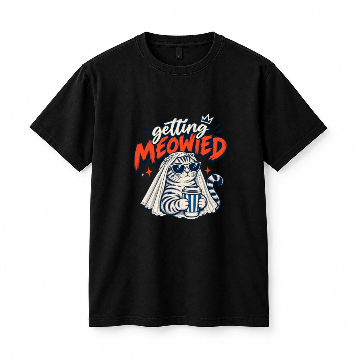 Getting Meowied T-Shirt Black
