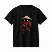 Samurai Cat T-Shirt Black