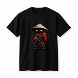 Samurai Cat T-Shirt Black