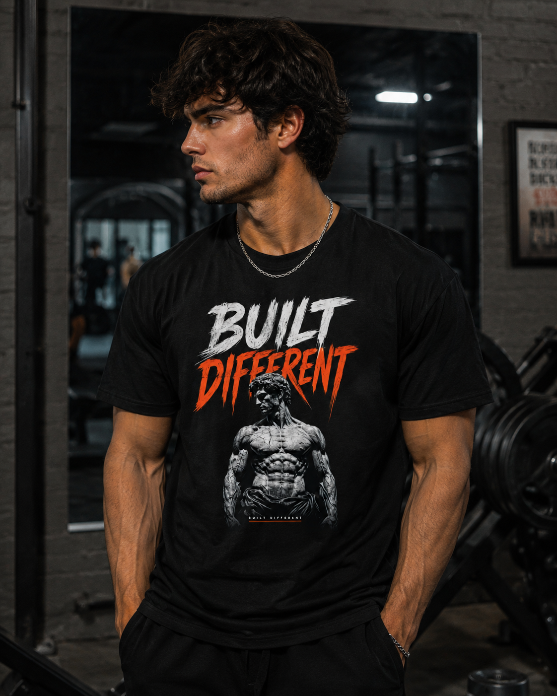 Title: Build Different – Aesthetic Motivation T-Shirt