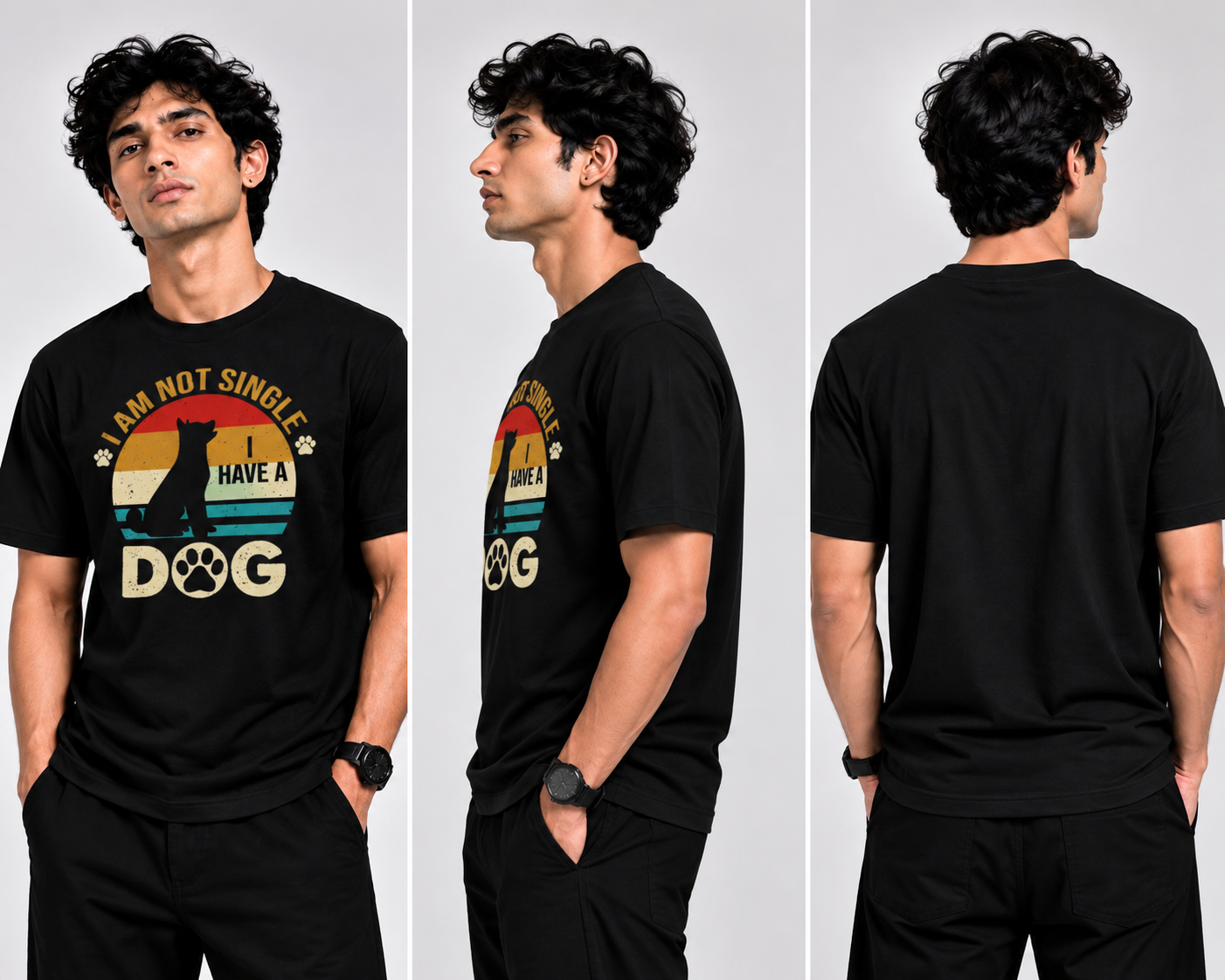 Dog Mom T-Shirt Black
