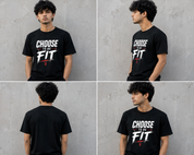Choose to Be Fit  T-Shirt Black